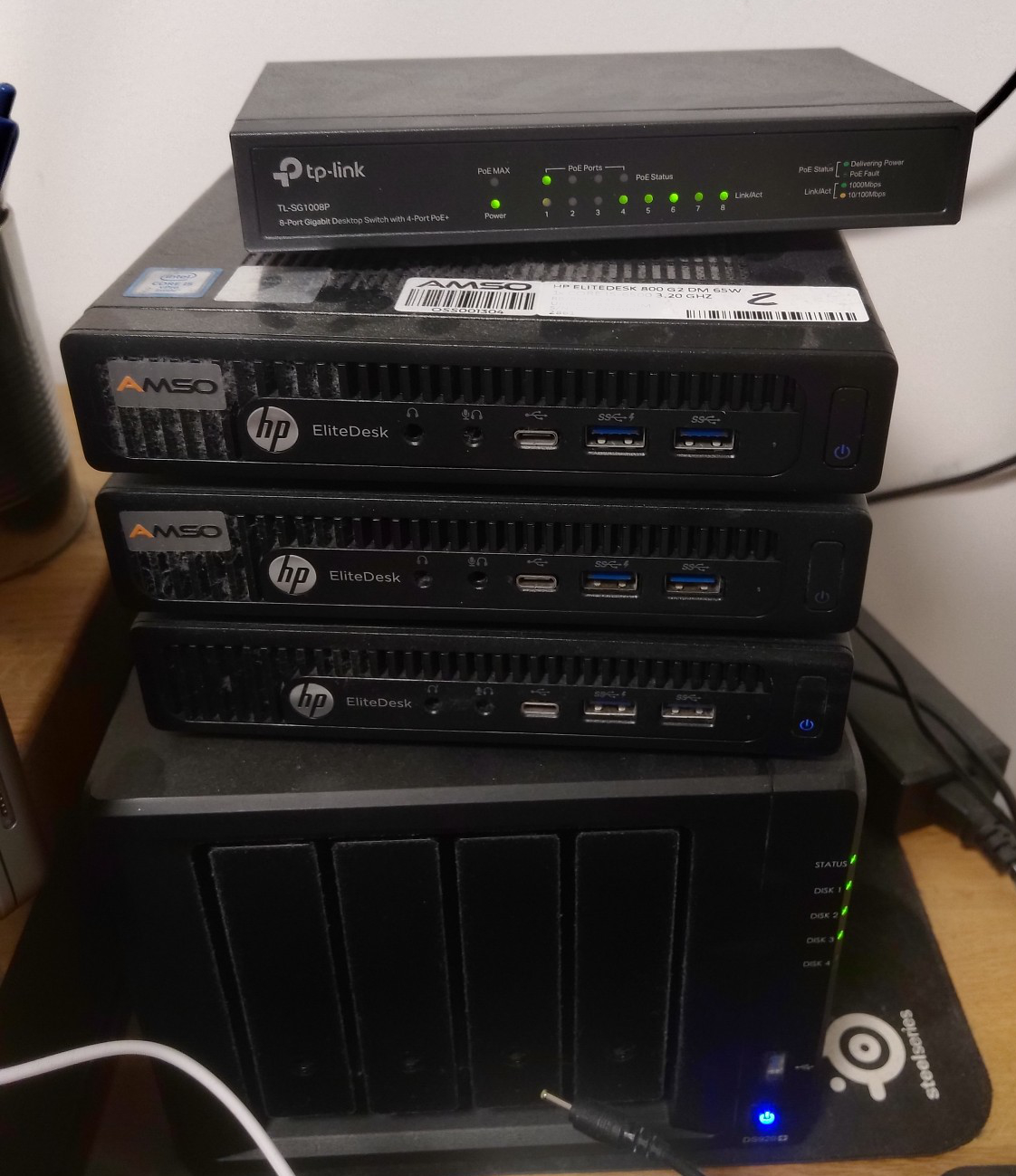 Homelab v1, don’t mind the dust
