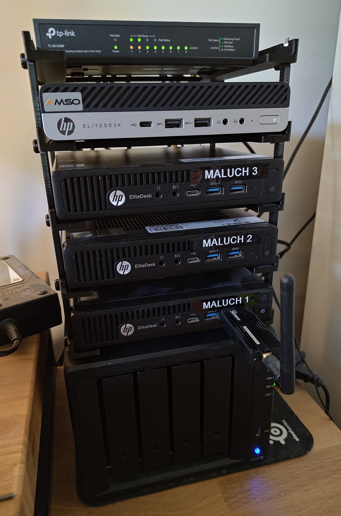 Homelab v1, don’t mind the dust
